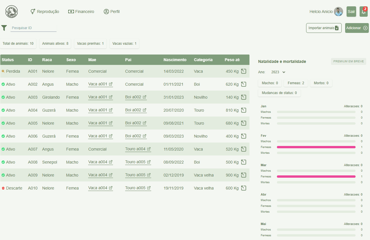 Preview do projeto Agro Finance