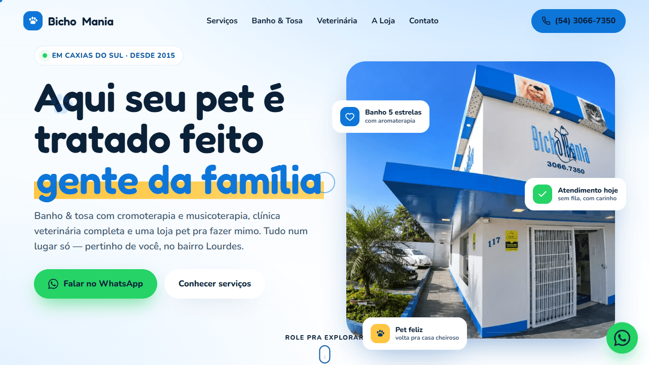 Preview do projeto Bicho Mania
