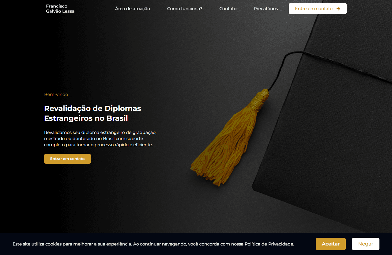 Preview do projeto Advogado Lessa