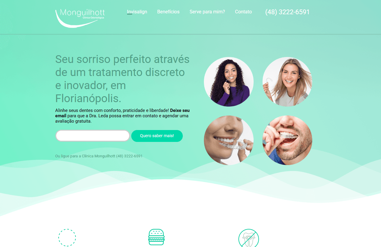 Preview do projeto Clínica Monguilhott